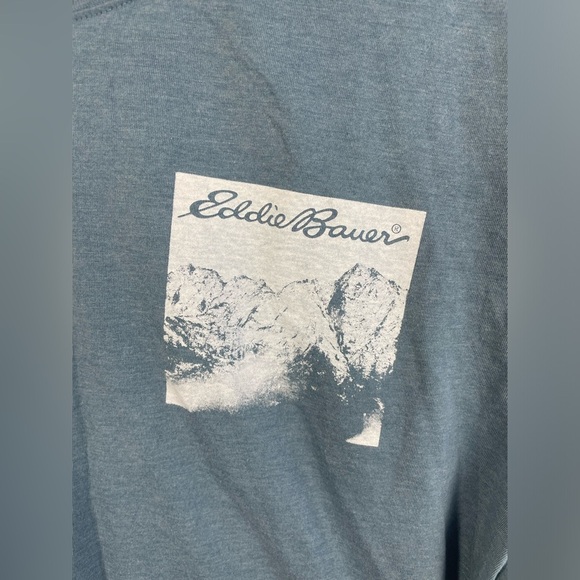 Eddie Bauer Blue “Live Your Adventure” Graphic Short Sleeve Shirt XL Men’s GUC - Picture 12 of 12